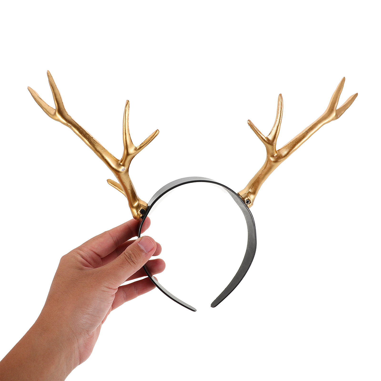 Reindeer Antlers Headband - 2Pcs Deer Antler Headband Sparkly Reindeer