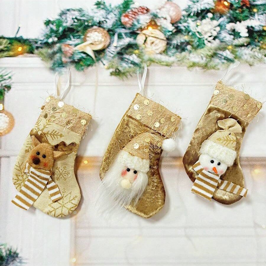 3pcs Christmas Decoration Stoc - Christmas Stocking Hanging recension och pris