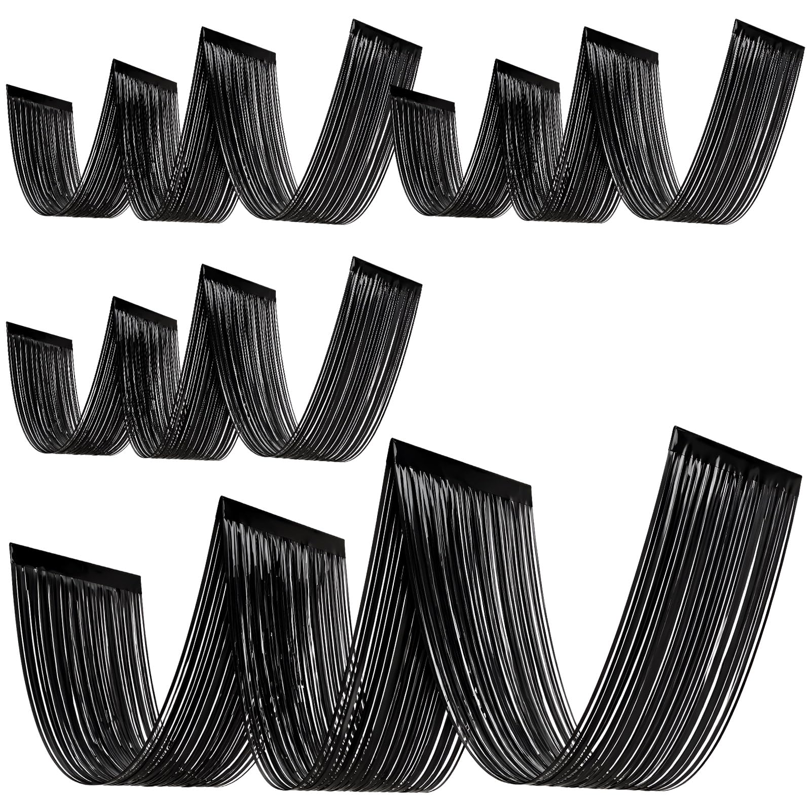 4 PCS Black Tinsel Fringe Ceil - Tinsel Garland Decoration recension och pris