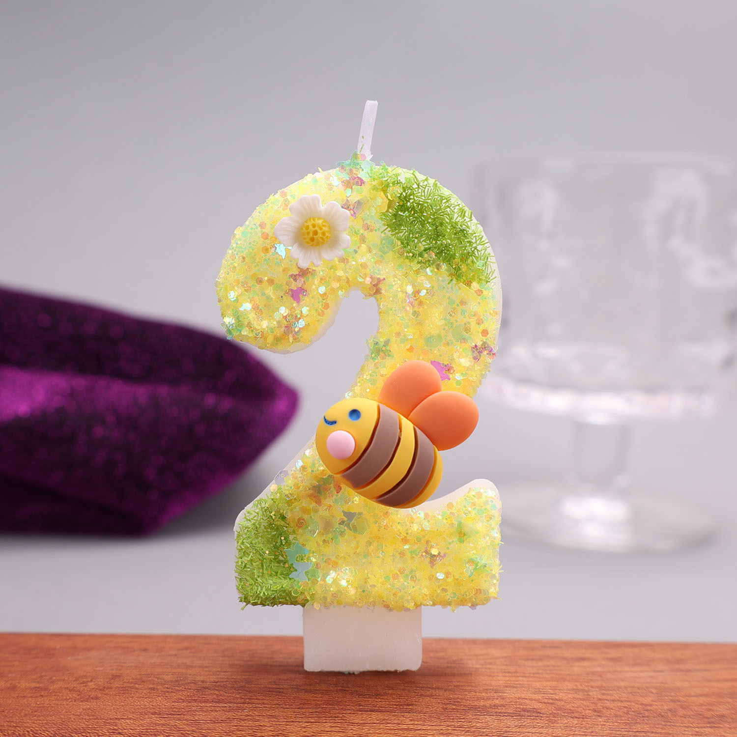 Yellow-Green Digital Candles,  - Holiday Candle Set recension och pris