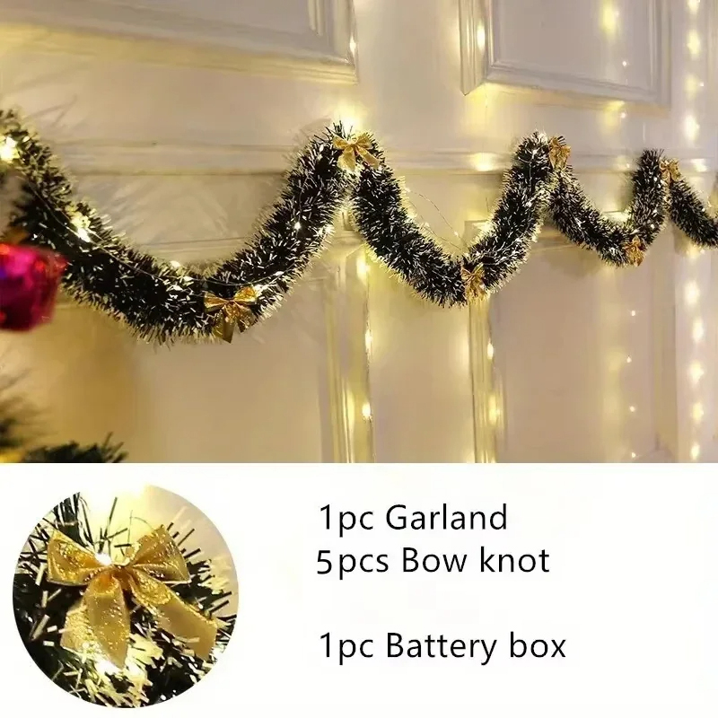 2M LED Light Christmas Tinsel  - Tinsel Garland Decoration recension och pris