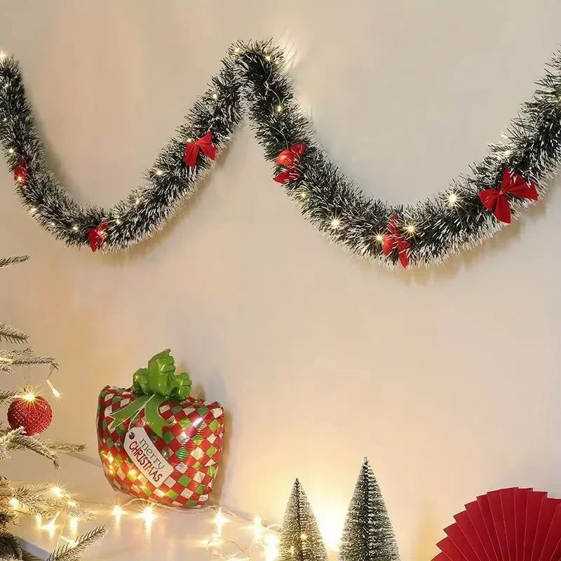2M LED Light Christmas Tinsel  - Tinsel Garland Decoration recension och pris